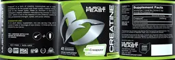 Label for Creatine Green Apple Flavor