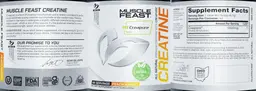 Label for All Natural Creatine Peach Mango