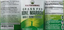 Label for Grass Fed Bone Marrow