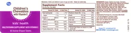Label for Children's Chewables With Vitamin C