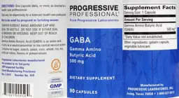 Label for GABA 500 mg