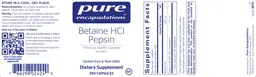 Betaine HCl Pepsin