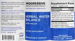 Label for Herbal Water Balance