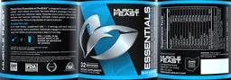 Label for Essentials Blue Ice Pop Flavor