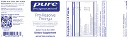 Label for Pro-Resolve Omega