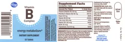 Label for Vitamin B Complex