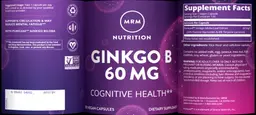 Label for Ginkgo B 60 mg