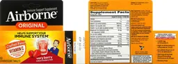 Label for Airborne Original Very Berry