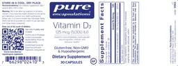 Vitamin D3 125 mcg (5,000 IU)