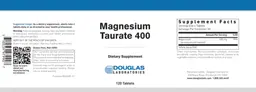 Label for Magnesium Taurate 400