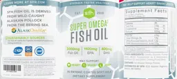 Label for Super Omega 3 Fish Oil