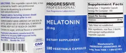 Label for Melatonin 20 mg