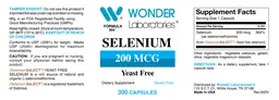 Label for Selenium 200 mcg