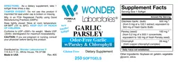Label for Garlic Parsley