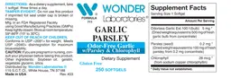 Label for Garlic Parsley