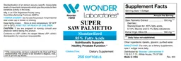 Label for Super Saw Palmetto