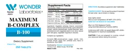 Label for Maximum B-Complex B-100