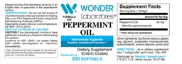 Label for Peppermint Oil