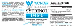 Label for Sytrinol 150 mg