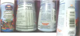 Label for Marvel Heroes Gummies