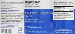 Label for N-Acetyl-L-Cysteine 750 mg