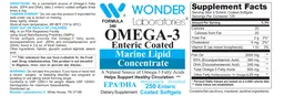 Label for Omega-3 Enteric Coated