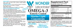Label for Omega-3 Enteric Coated