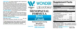 Label for Menopausal Formula