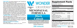 Label for Menopausal Formula
