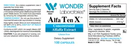 Label for Alfa Ten X