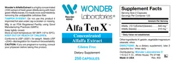 Label for Alfa Ten X