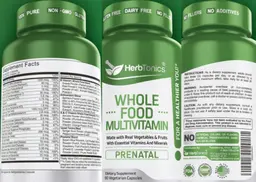Label for Whole Food Multivitamin Prenatal