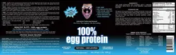 Label for 100% Egg Protein Unflavored