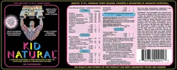 Label for Kid Natural Fruit Flavor