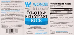 Label for Co-Q10 & Red Yeast Rice