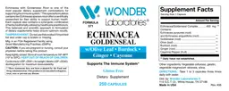 Label for Echinacea Goldenseal