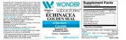 Label for Echinacea Goldenseal