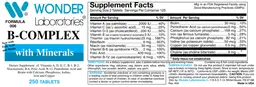 Label for B-Complex with Minerals