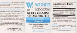 Label for Glucosamine Chondroitin 2X Double Strength