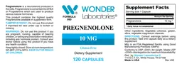 Label for Pregnenolone 10 mg