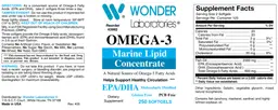 Label for Omega-3 Marine Lipid Concentrate
