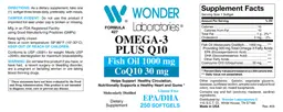 Label for Omega-3 Plus Q10