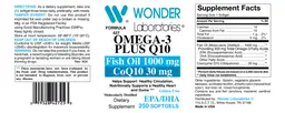 Label for Omega-3 Plus Q10