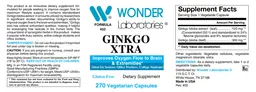 Label for Ginkgo Xtra