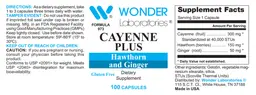 Label for Cayenne Plus