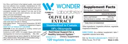 Label for Olive Leaf Extract