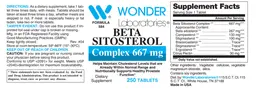 Label for Beta Sitosterol Complex 667 mg