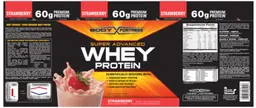 Label for Super Advanced Whey Protein Strawberry