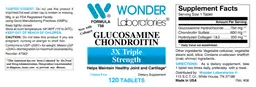 Label for Glucosamine Chondroitin 3X Triple Strength