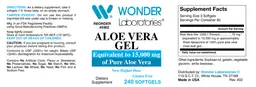 Label for Aloe Vera Gel